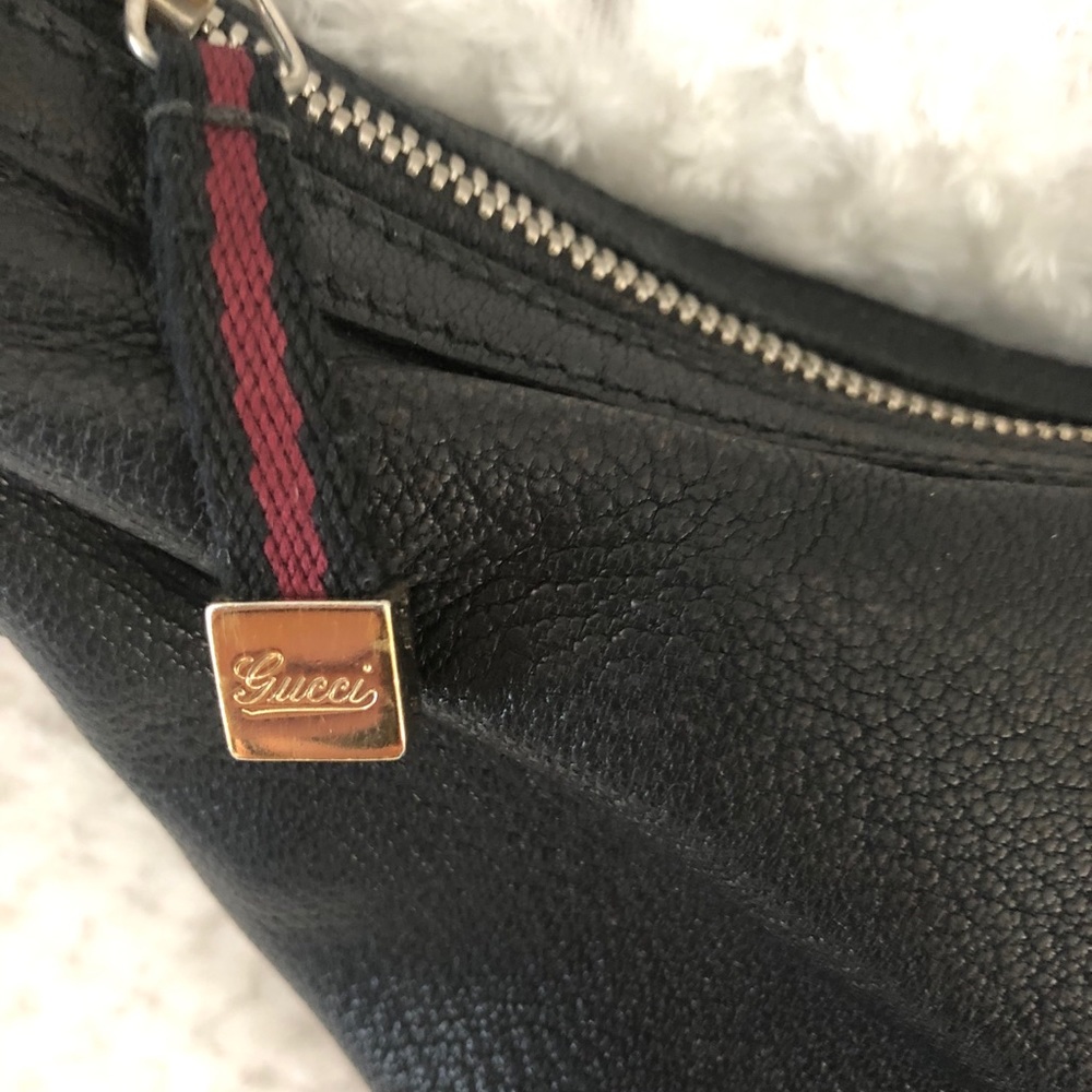 Authentic Gucci Black Leather Princy Hobo Bag - Picture 5 of 14